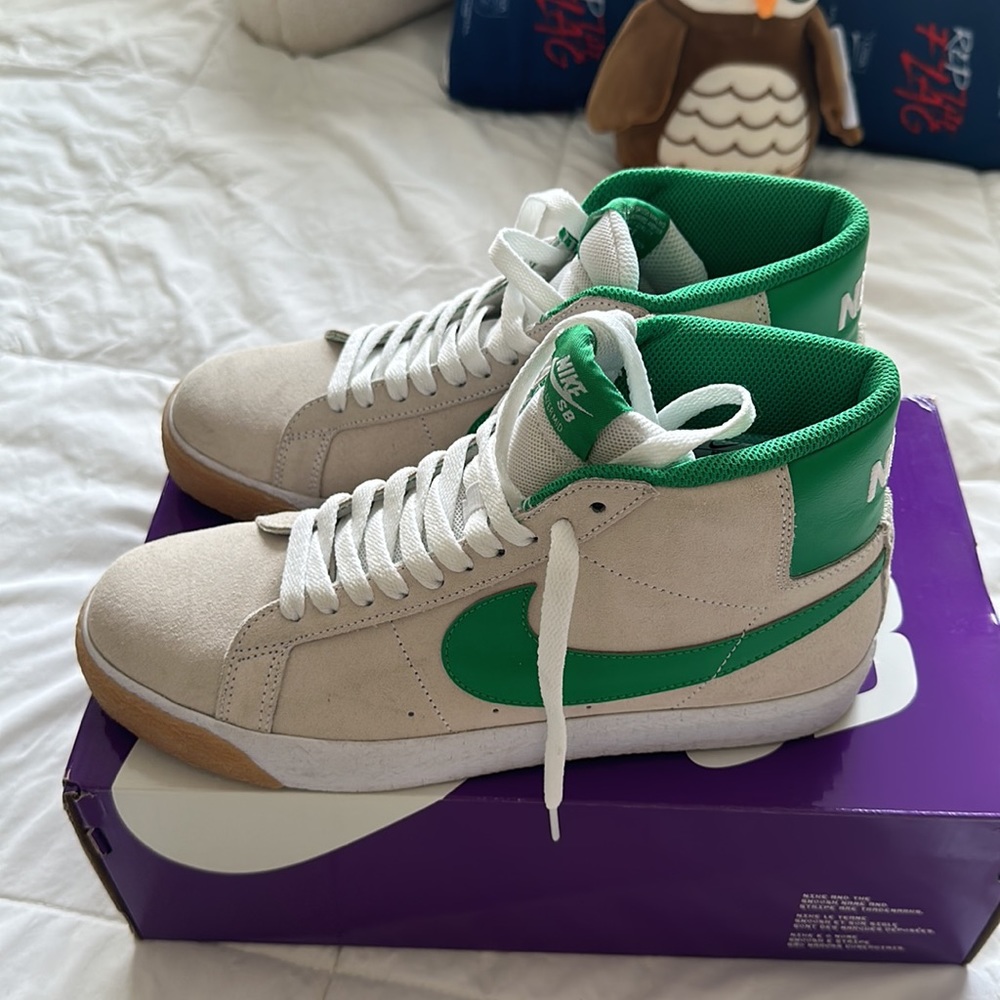 Blazer Nike Sb Blazer Mid White Lucky Green